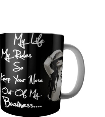 

RD Creations Specially Designed Ceramic Coffee Can be Used in Your Daily Life or You can use to Gift Someone AUG2017MIX60 Ceramic Mug(300 ml), Multicolor