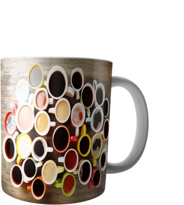

RD Creations Specially Designed Ceramic Coffee Can be Used in Your Daily Life or You can use to Gift Someone AUG2017MIX444 Ceramic Mug(300 ml), Multicolor
