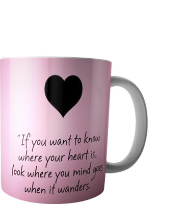 

RD Creations Specially Designed Ceramic Coffee Can be Used in Your Daily Life or You can use to Gift Someone AUG2017MIX108 Ceramic Mug(300 ml), Multicolor