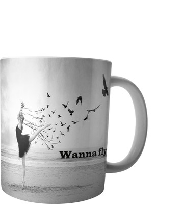 

RD Creations Specially Designed Ceramic Coffee Can be Used in Your Daily Life or You can use to Gift Someone AUG2017MIX329 Ceramic Mug(300 ml), Multicolor