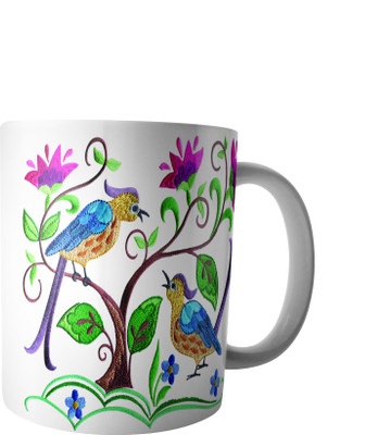 

RD Creations Specially Designed Ceramic Coffee Can be Used in Your Daily Life or You can use to Gift Someone AUG2017MIX317 Ceramic Mug(300 ml), Multicolor