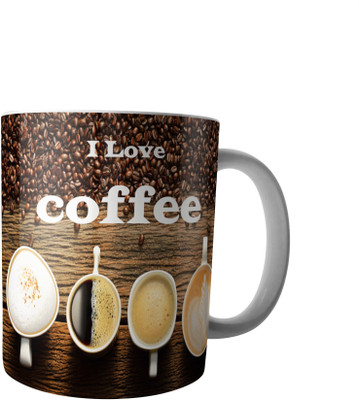

RD Creations Specially Designed Ceramic Coffee Can be Used in Your Daily Life or You can use to Gift Someone AUG2017MIX441 Ceramic Mug(300 ml), Multicolor