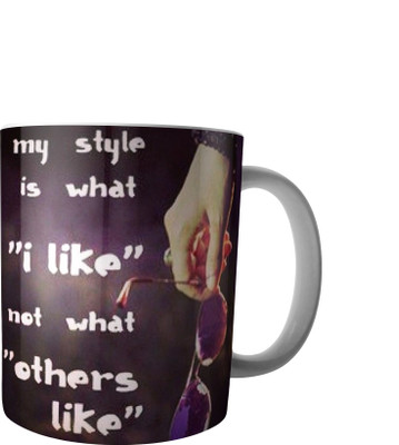

RD Creations Specially Designed Ceramic Coffee Can be Used in Your Daily Life or You can use to Gift Someone AUG2017MIX53 Ceramic Mug(300 ml), Multicolor