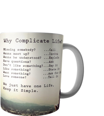 

RD Creations Specially Designed Ceramic Coffee Can be Used in Your Daily Life or You can use to Gift Someone AUG2017MIX105 Ceramic Mug(300 ml), Multicolor