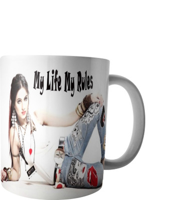 

RD Creations Specially Designed Ceramic Coffee Can be Used in Your Daily Life or You can use to Gift Someone AUG2017MIX63 Ceramic Mug(300 ml), Multicolor