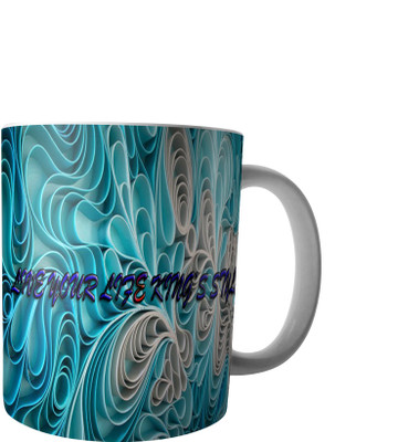 

RD Creations Specially Designed Ceramic Coffee Can be Used in Your Daily Life or You can use to Gift Someone AUG2017MIX5 Ceramic Mug(300 ml), Multicolor