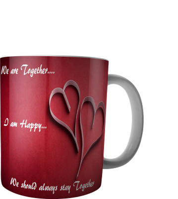 

RD Creations Specially Designed Ceramic Coffee Can be Used in Your Daily Life or You can use to Gift Someone AUG2017MIX204 Ceramic Mug(300 ml), Multicolor