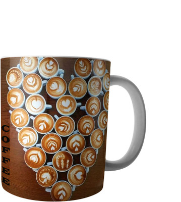 

RD Creations Specially Designed Ceramic Coffee Can be Used in Your Daily Life or You can use to Gift Someone AUG2017MIX443 Ceramic Mug(300 ml), Multicolor