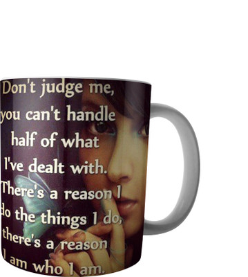 

RD Creations Specially Designed Ceramic Coffee Can be Used in Your Daily Life or You can use to Gift Someone AUG2017MIX54 Ceramic Mug(300 ml), Multicolor