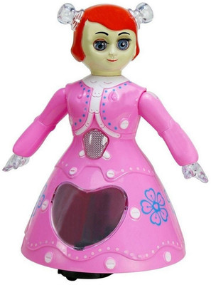 

vbenterprise Pink 3D Musical Dancing Princess Toy(Multicolor)