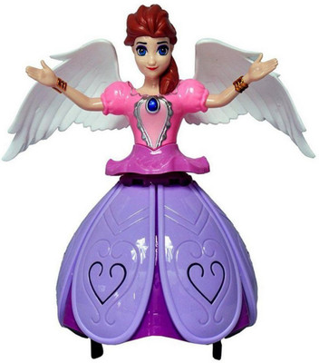 

vbenterprise Multicolour Dancing Angel Girl Robot with Lights and Music(Multicolor)