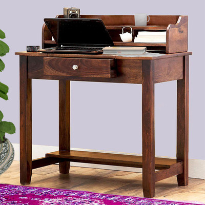 Vintej Home Sheesham Wood Solid Wood Study Table(Free Standing, Finish Color - Walnut, Pre-assembled) Vintej Home Sheesham Wood Solid Wood Study Table(Free Standing, Finish Color - Walnut, Pre-assembled)