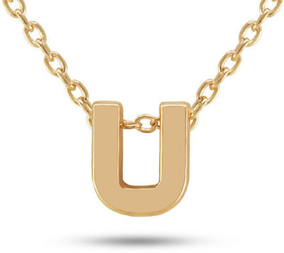 Fabfashion 'U' Letter Pendant Alphabet 