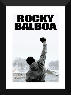 

Hollywood Art Poster - Rocky Balboa - Quote It Aint Over Till Its Over - Movie Poster Collection Paper Print(12 inch X 17 inch)
