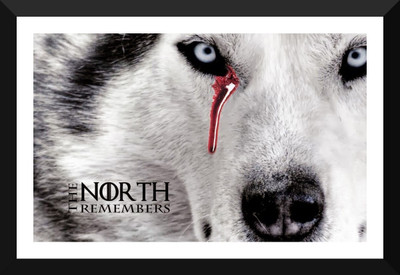 

Direwolves - House Stark - Game Of Thrones Collection - Premium Quality Framed Poster Paper Print(12 inch X 17 inch)