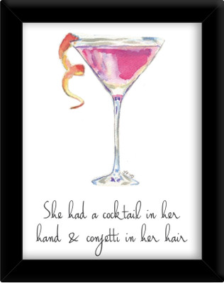 

Cocktail Paper Print(30 inch X 21 inch, Framed)