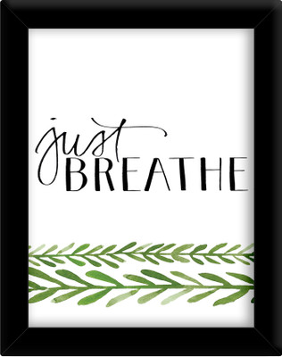 

Just breathe Paper Print(30 inch X 21 inch, Framed)