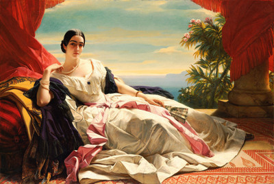 

poster royal lady in rest mood Fine Art Print(18 inch X 12 inch, Rolled)