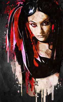 

poster of angry beauty with beautyful effect Fine Art Print(10 inch X 6 inch, Rolled)