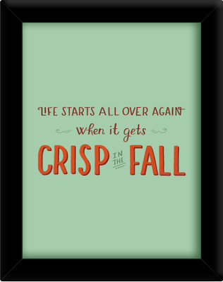 

Life starts all over again Paper Print(30 inch X 21 inch, Framed)