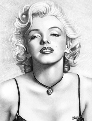 

poster of marilyn monroe sketch Fine Art Print(16 inch X 12 inch, Rolled)