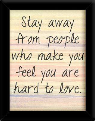 

Stay away from people Paper Print(30 inch X 21 inch, Framed)