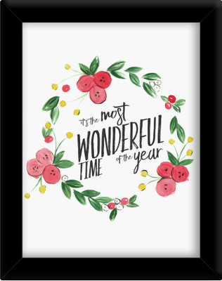 

It's the must wonderful time of the year Paper Print(30 inch X 21 inch, Framed)