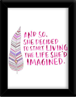 

She decided Paper Print(30 inch X 21 inch, Framed)