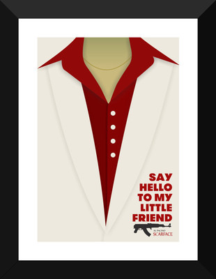 

Graphic Art Poster - Scarface - Say Hello To My Little Friend - Hollywood Collection - Movie Poster Collection Paper Print(12 inch X 17 inch)