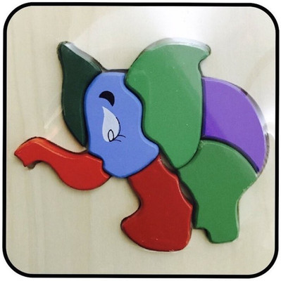 

WE-BLINK Wooden Small Elephant Puzzle(4 Pieces)