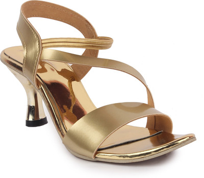 

Bonzer Women Gold Heels