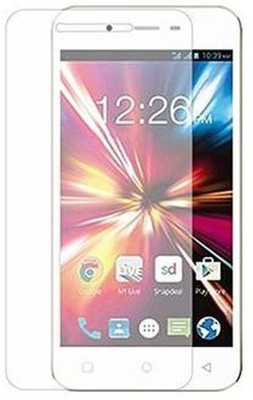 

Pugo Top Tempered Glass Guard for Lava A58, Transparent