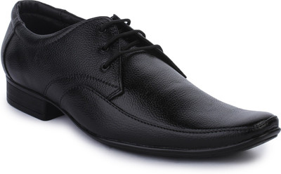 

WHERRY BOOTS Genuine Leather Shoes Lace Up For Men(Black