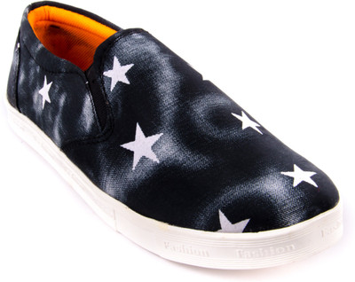 

Royal Collection Trendy Slip On Sneakers For Men(Black