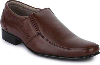 

WHERRY BOOTS Genuine Leather Shoes Slip On For Men(Brown