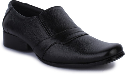 

WHERRY BOOTS Genuine Leather Shoes Slip On For Men(Black