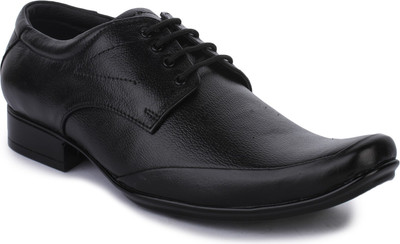 

WHERRY BOOTS Genuine Leather Shoes Lace Up For Men(Black