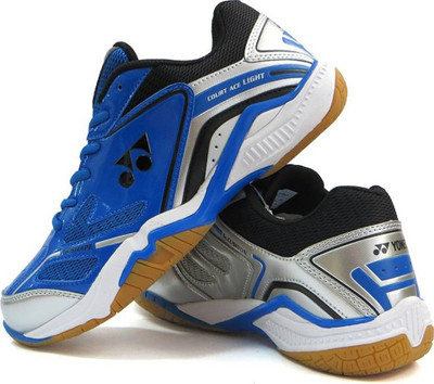 

Yonex BADMINTON SHOES COURT ACE LIGHTBLUESILVERBLACK Badminton Shoes For Men(Multicolor
