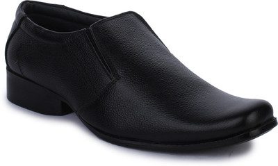

WHERRY BOOTS Genuine Leather Shoes Slip On For Men(Black