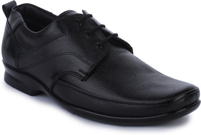 

WHERRY BOOTS Genuine Leather Shoes Lace Up For Men(Black