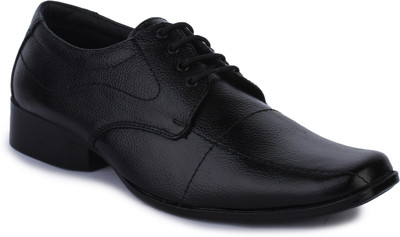

WHERRY BOOTS Genuine Leather Shoes Lace Up For Men(Black