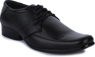 

WHERRY BOOTS Genuine Leather Shoes Lace Up For Men(Black