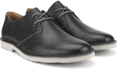 

Clarks Jareth Walk Black Leather Casuals For Men(Black