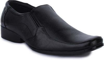

WHERRY BOOTS Genuine Leather Shoes Slip On For Men(Black