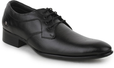 

WHERRY BOOTS Genuine Leather Shoes Lace Up For Men(Black