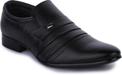 

WHERRY BOOTS Genuine Leather Shoes Slip On For Men(Black
