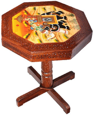 

Apkamart Handicraft Wooden Table for Home Decor and Gifts Solid Wood Side Table(Finish Color - Brown)