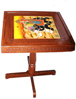 

Apkamart Handcrafted Wooden Table for Home Decor and Gifts Solid Wood Side Table(Finish Color - Brown)