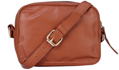 

Old Tree Women Casual Tan PU Sling Bag
