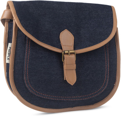 

People Women Casual Blue Denim Sling Bag